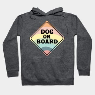 Dog on Board (Rainbow) Hoodie